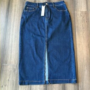 Bagatelle long denim skirt